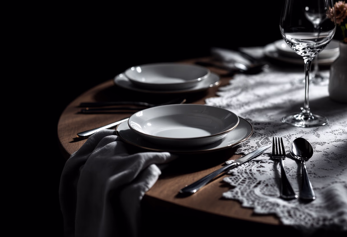 [background image] image of a welcoming restaurant table setup(for a modern restaurant)